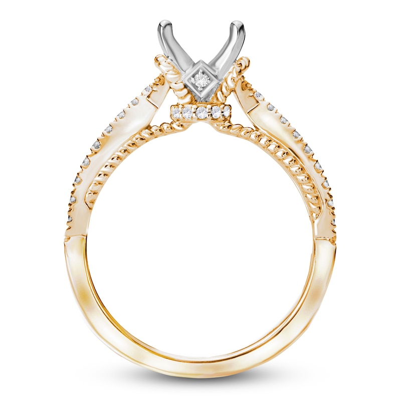 Main Image 2 of Diamond Engagement Ring Setting 1/3 ct tw Round 14K Yellow Gold