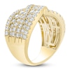 Thumbnail Image 3 of Diamond Multi-Row Ring 2 ct tw 14K Yellow Gold