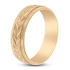 Thumbnail Image 2 of Men's High-Polish Arrow Wedding Band 14K Yellow Gold 6mm