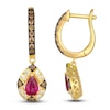 Thumbnail Image 0 of Le Vian Natural Ruby & Diamond Earrings 3/4 ct tw 14K Honey Gold