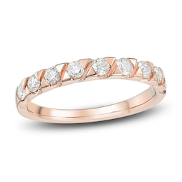 Diamond Anniversary Band 1/2 ct tw 14K Rose Gold