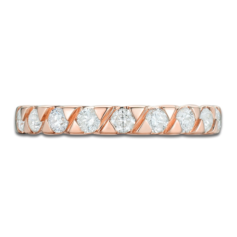 Main Image 3 of Diamond Anniversary Band 1/2 ct tw 14K Rose Gold