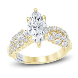 Pnina Tornai Lab-Created Diamond Marquise-Cut Engagement Ring 3 ct tw 14K Yellow Gold