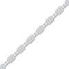 Thumbnail Image 3 of Baguette & Round-Cut Multi-Diamond Link Tennis Bracelet 14K White Gold 2-1/2 ct tw 14K White Gold 7&quot;