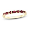 Thumbnail Image 1 of Marquise & Round-Cut Lab-Created Ruby Stackable Ring 10K Yellow Gold