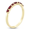 Thumbnail Image 2 of Marquise & Round-Cut Lab-Created Ruby Stackable Ring 10K Yellow Gold