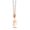 Thumbnail Image 2 of Shy Creation Diamond Accent Butterfly Necklace 14K Rose Gold 18&quot; SC55009038