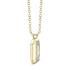 Thumbnail Image 2 of Shy Creation Baguette & Round-Cut Diamond Necklace 1/15 ct tw 14K Yellow Gold 18&quot; SC55027170RD