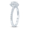 Thumbnail Image 1 of Brilliant Moments Pear-Shaped Diamond Starburst Halo Engagement Ring 3/4 ct tw 14K White Gold