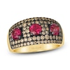 Thumbnail Image 0 of Le Vian Ruby Ring 7/8 ct tw Diamonds 14K Honey Gold