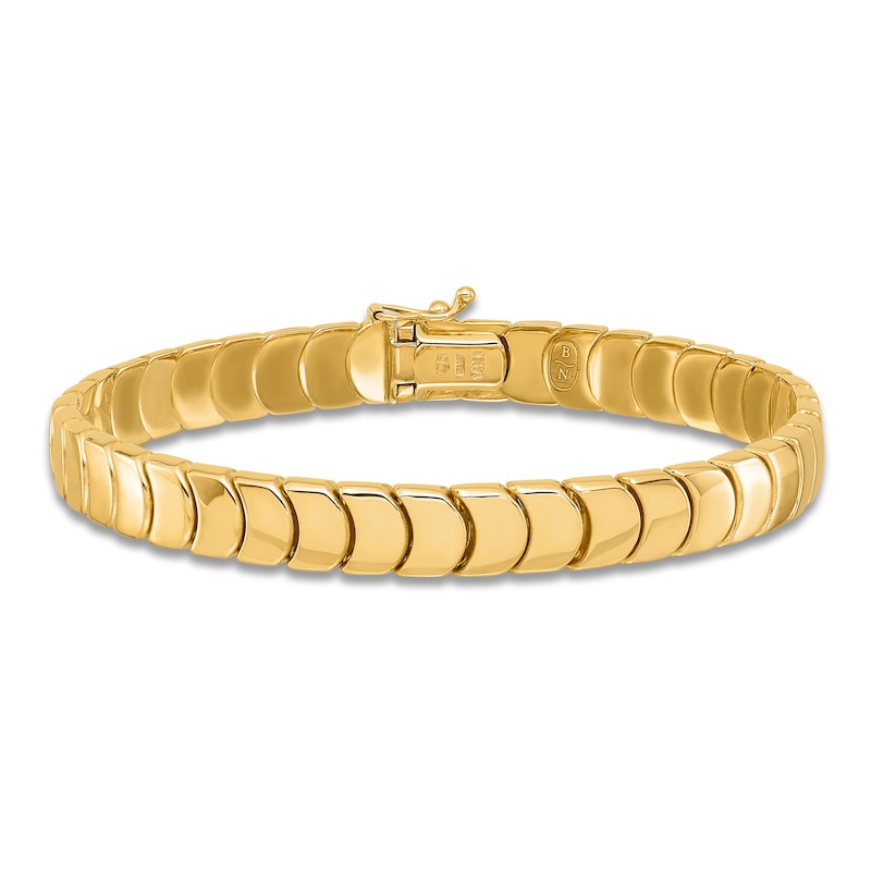 Blue Nile X Jared Curve Link Bracelet 14K Yellow Gold 7.5"