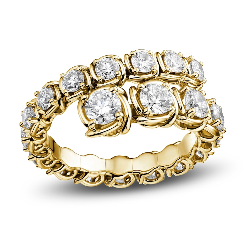 Main Image 1 of Matinee by A Link Diamond Abbracci Ring 2 ct tw Round 18K Yellow Gold