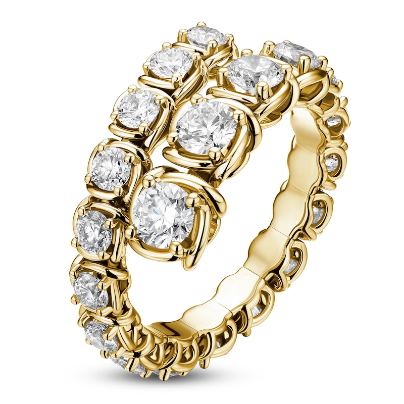 Main Image 2 of Matinee by A Link Diamond Abbracci Ring 2 ct tw Round 18K Yellow Gold