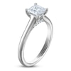 Thumbnail Image 2 of Princess-Cut Lab-Created Diamond Solitaire Plus Engagement Ring 1 ct tw Platinum (VS2/F)