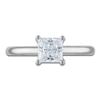 Thumbnail Image 3 of Princess-Cut Lab-Created Diamond Solitaire Plus Engagement Ring 1 ct tw Platinum (VS2/F)