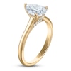 Thumbnail Image 2 of Pear-Shaped Lab-Created Diamond Solitaire Plus Engagement Ring 1 ct tw 18K Yellow Gold (VS2/F)