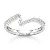 Thumbnail Image 1 of J'Lure Lab-Created Diamond Contour Wedding Band 3/8 ct tw 18K White Gold