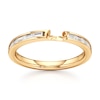 Thumbnail Image 1 of J'Lure Baguette-Cut Lab-Created Diamond Contour Wedding Band 3/8 ct tw 18K Yellow Gold