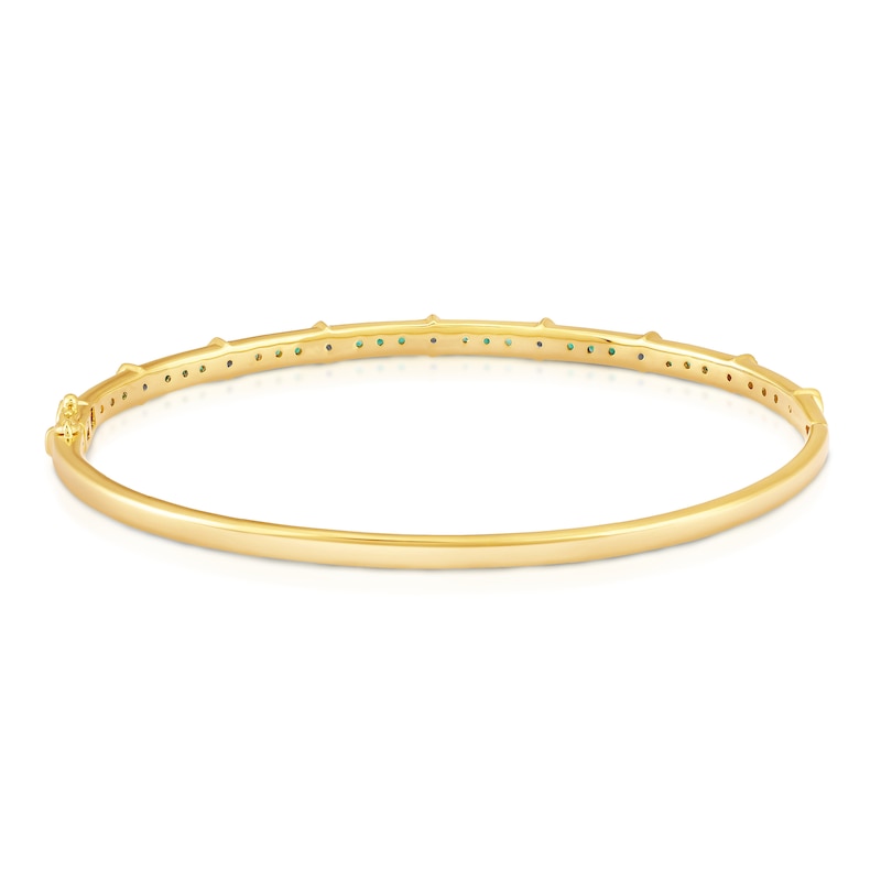 14K Yellow Gold Bangle Bracelet w/Screw Lock