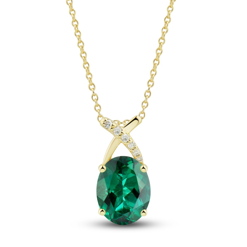 Qtt Retro Lab Emerald Jewelry Sets