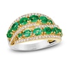 Thumbnail Image 0 of Le Vian Natural Emerald Ring 1/3 ct tw Diamonds 14K Honey Gold/Platinum