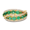 Thumbnail Image 2 of Le Vian Natural Emerald Ring 1/3 ct tw Diamonds 14K Honey Gold/Platinum