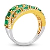 Thumbnail Image 3 of Le Vian Natural Emerald Ring 1/3 ct tw Diamonds 14K Honey Gold/Platinum