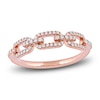 Thumbnail Image 1 of Diamond Oval Link Ring 1/4 ct tw Round 14K Rose Gold