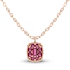 Thumbnail Image 0 of Juliette Maison Natural Rhodolite Garnet Pendant Necklace 10K Rose Gold