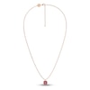 Thumbnail Image 1 of Juliette Maison Natural Rhodolite Garnet Pendant Necklace 10K Rose Gold