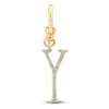 Thumbnail Image 0 of Charm'd by Lulu Frost Diamond Letter Y Charm 1/15 ct tw Pavé Round 10K Yellow Gold