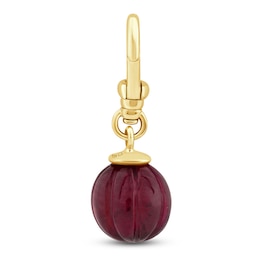 Charm'd by Lulu Frost 10K Yellow Gold 9MM Lab-Created Ruby Birthstone Charm