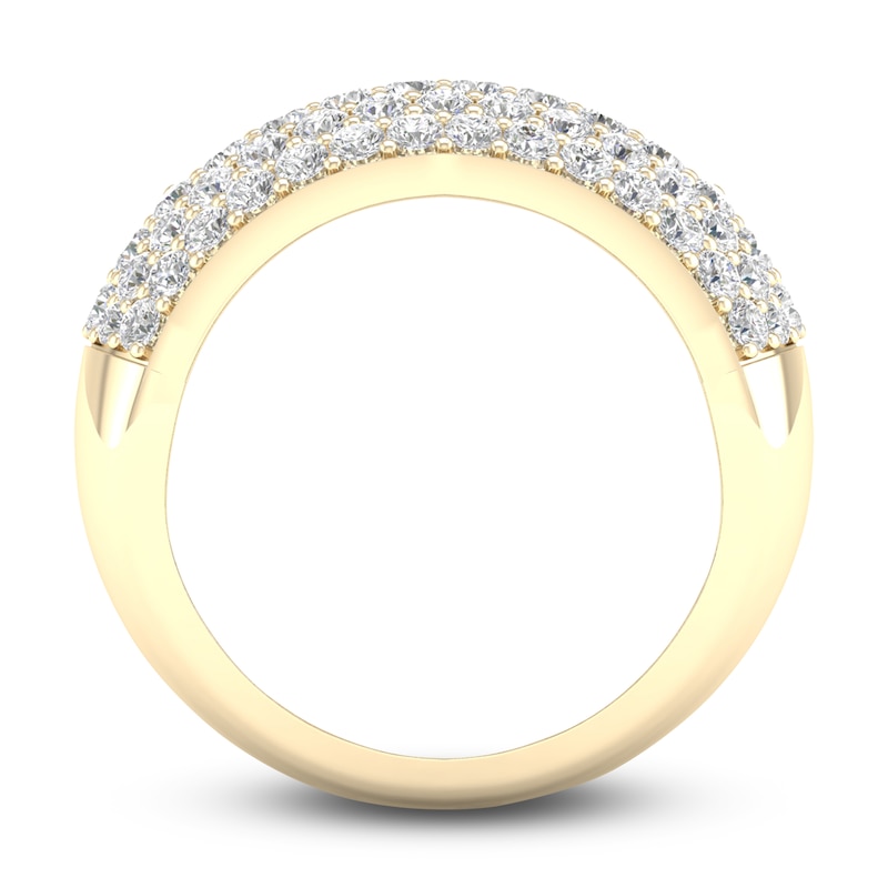 Main Image 4 of Diamond Pave Anniversary Band 1-1/2 ct tw Round 14K Yellow Gold