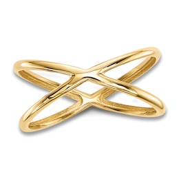 High-Polish Double Ring 14K Yellow Gold