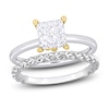 Thumbnail Image 0 of Y-Knot Diamond Bridal Set 1 ct tw Princess 14K White Gold (I/I1)