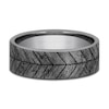 Thumbnail Image 3 of Chevron Wedding Band Grey Tantalum 7.5mm