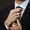 Thumbnail Image 5 of Men's Diamond Ring 1/10 ct tw Round 10K White Gold