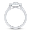 Thumbnail Image 3 of Diamond Ring 7/8 ct tw Round/Baguette/Pear 14K White Gold