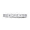 Thumbnail Image 3 of Lab-Created Diamond Anniversary Band 1 ct tw Round 14K White Gold