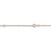 Thumbnail Image 2 of Personalized High-Polish Flower Necklace Diamond Accent 14K Rose Gold 18&quot;