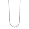 Thumbnail Image 0 of Solid Figaro Chain Necklace Platinum 18" 2.5mm