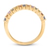 Thumbnail Image 2 of Natural Multi-Colored Sapphire Ring 1/6 ct tw Diamonds 14K Yellow Gold