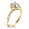 Thumbnail Image 2 of Diamond Halo Engagement Ring 1-1/4 ct tw 14K Yellow Gold