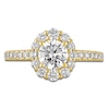 Thumbnail Image 3 of Diamond Halo Engagement Ring 1-1/4 ct tw 14K Yellow Gold