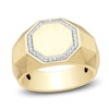 Thumbnail Image 0 of Men's Diamond Octagon Ring 1/8 ct tw 10K Yellow Gold