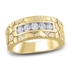 Thumbnail Image 1 of Men's Diamond Nugget Anniversary Band 1/2 ct tw 14K Yellow Gold