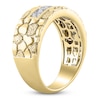 Thumbnail Image 2 of Men's Diamond Nugget Anniversary Band 1/2 ct tw 14K Yellow Gold