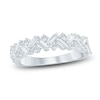 Thumbnail Image 1 of Certified Diamond Baguette & Round-Cut Anniversary Ring 3/4 ct tw 14K White Gold