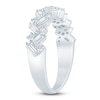 Thumbnail Image 2 of Certified Diamond Baguette & Round-Cut Anniversary Ring 3/4 ct tw 14K White Gold