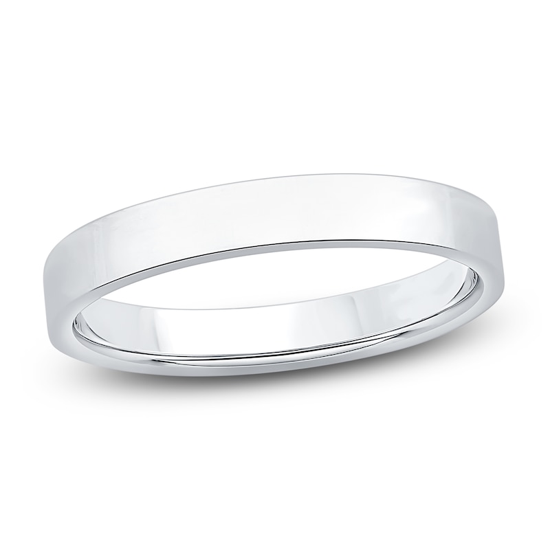 Main Image 1 of Flat Wedding Band Platinum 3mm